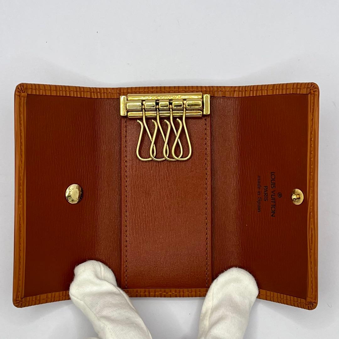 【美品！】ルイヴィトン エピ ミュルティクレ4　４連　キーケース　ケニアブラウン