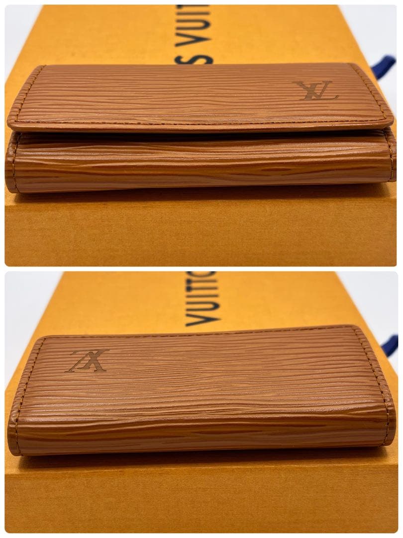 【美品！】ルイヴィトン エピ ミュルティクレ4　４連　キーケース　ケニアブラウン