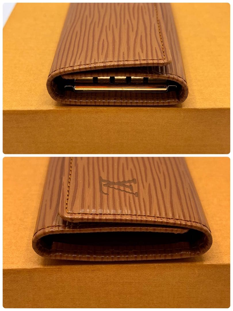 【美品！】ルイヴィトン エピ ミュルティクレ4　４連　キーケース　ケニアブラウン