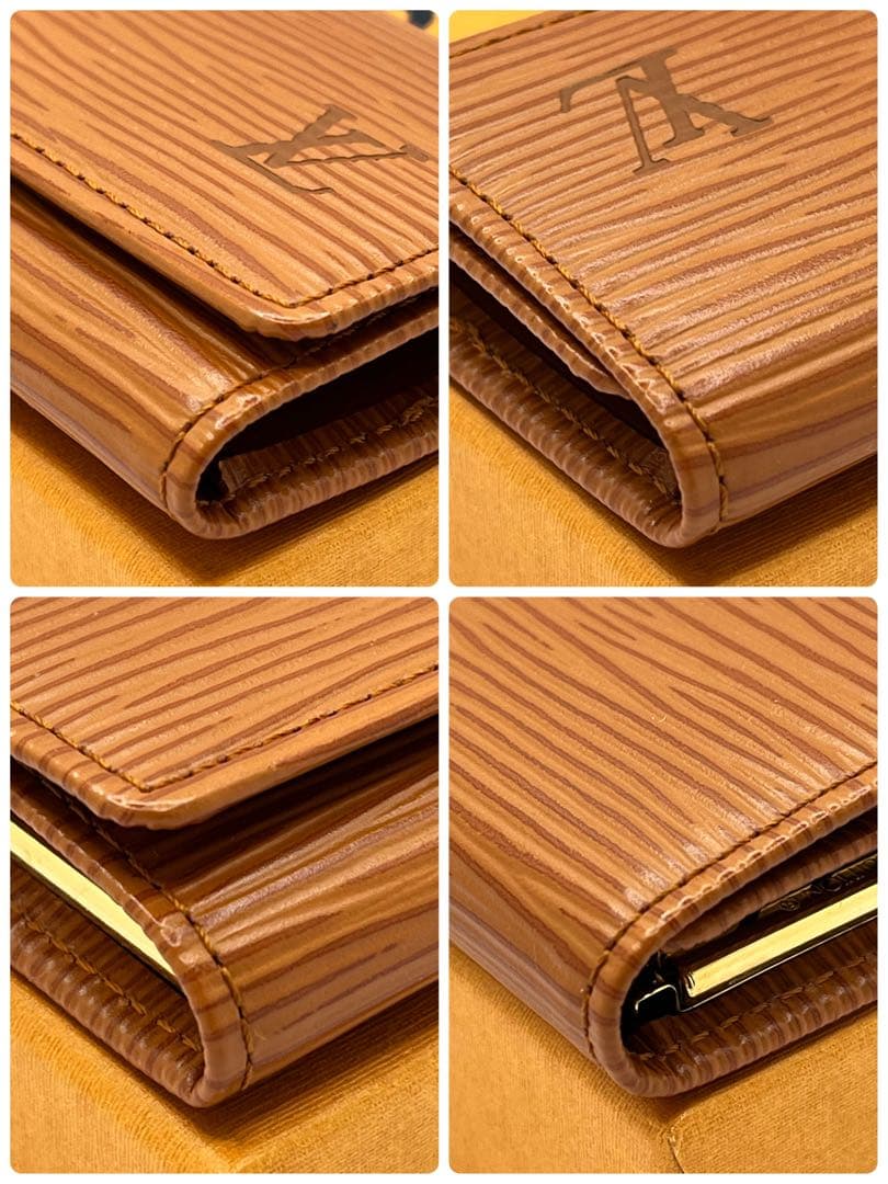 【美品！】ルイヴィトン エピ ミュルティクレ4　４連　キーケース　ケニアブラウン