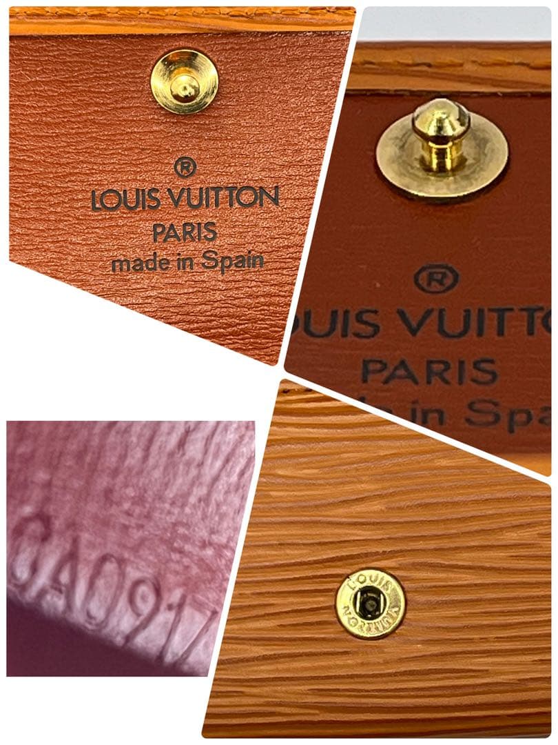 【美品！】ルイヴィトン エピ ミュルティクレ4　４連　キーケース　ケニアブラウン