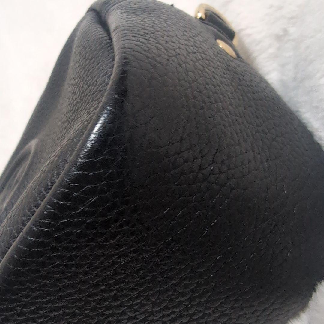 TORYBURCH　トリーバーチ　ペリー ボンベミニショルダーバッグ　レザー　黒