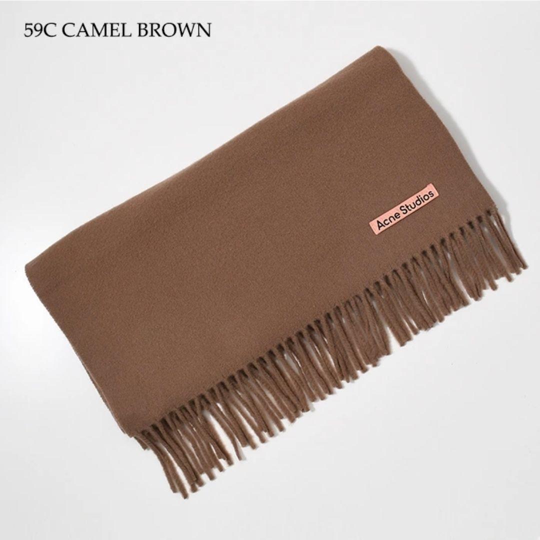 ACNE STUDIOS アクネ マフラー フリンジウールスカーフ ナロー