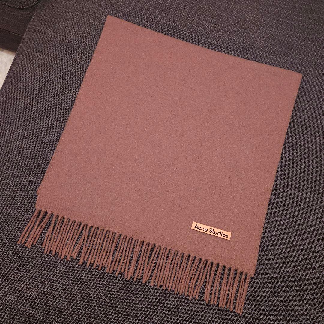 ACNE STUDIOS アクネ マフラー フリンジウールスカーフ ナロー