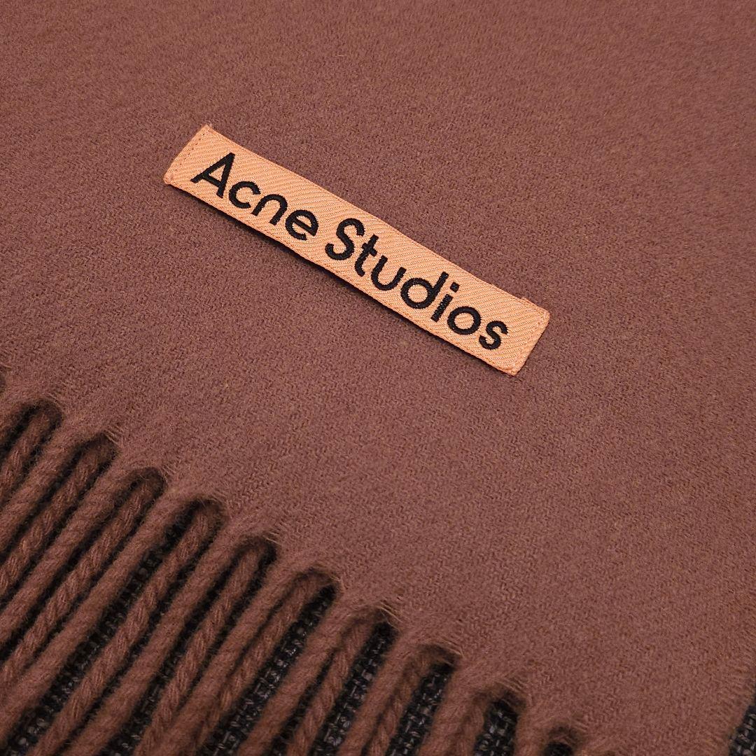ACNE STUDIOS アクネ マフラー フリンジウールスカーフ ナロー