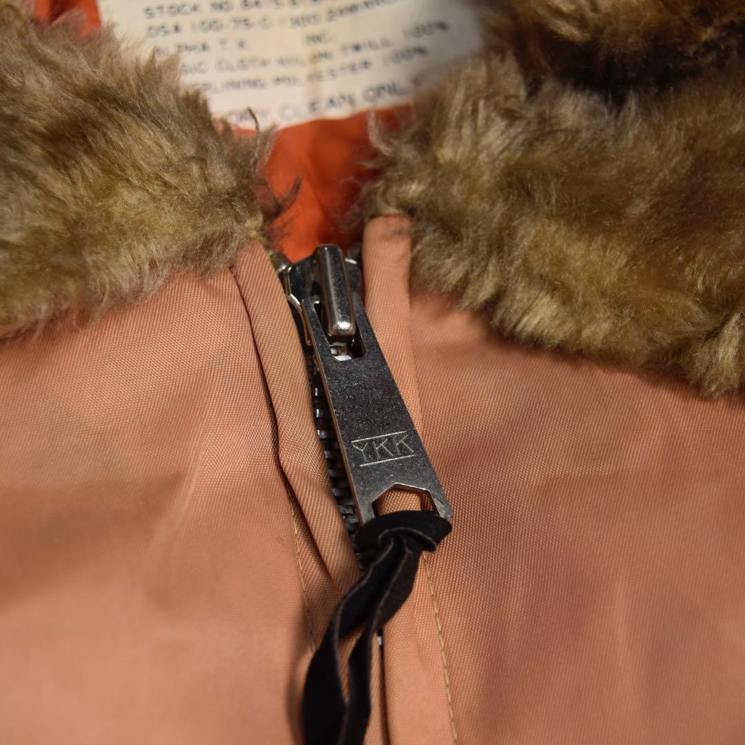 90s ALPHA MA-2 ファーカラー フライトジャケット ピンク y2k