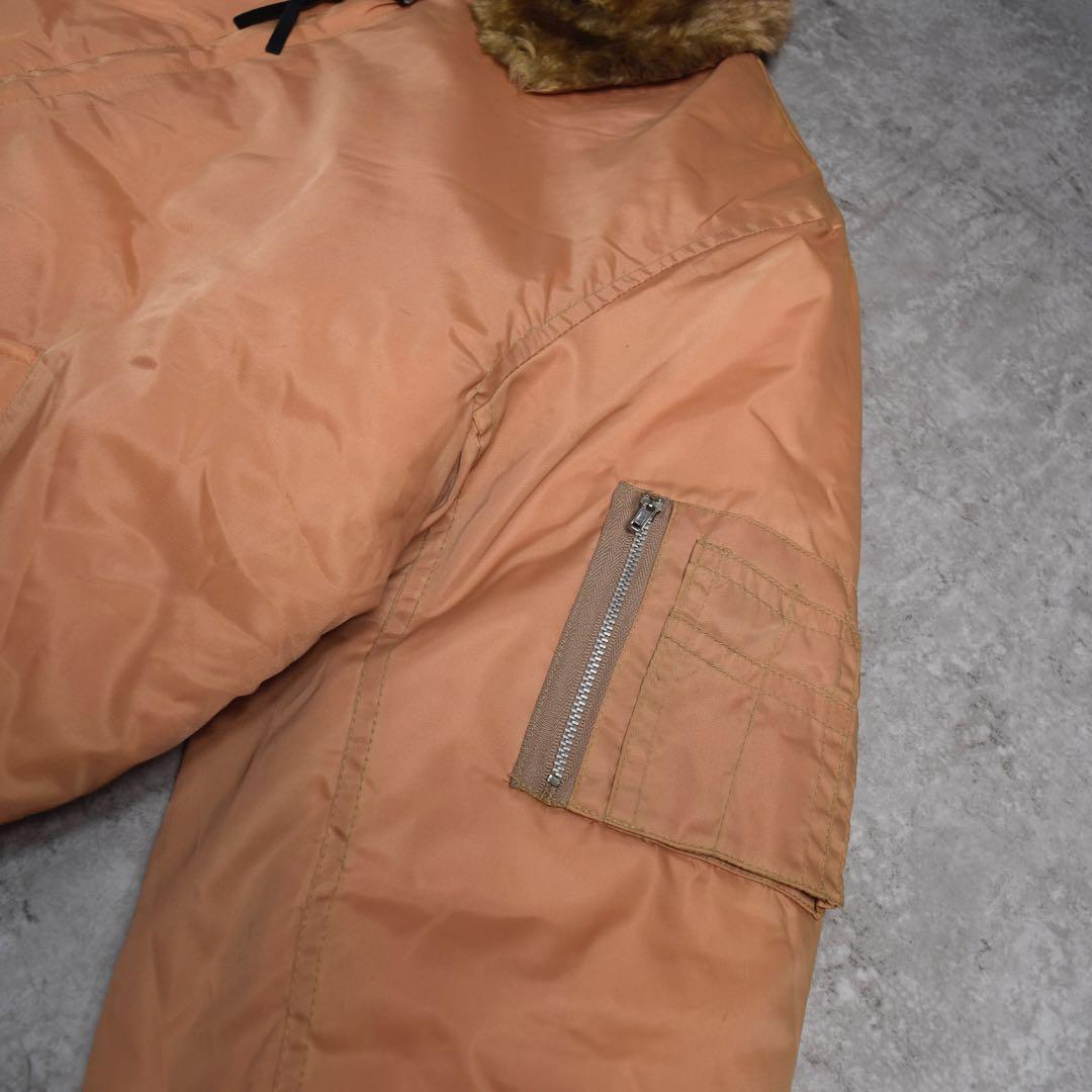 90s ALPHA MA-2 ファーカラー フライトジャケット ピンク y2k