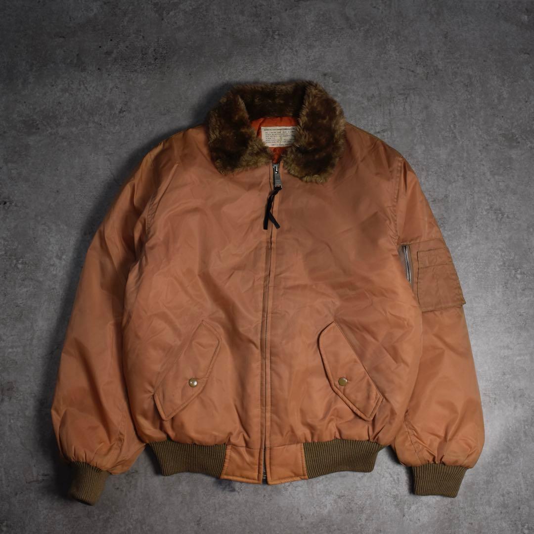 90s ALPHA MA-2 ファーカラー フライトジャケット ピンク y2k
