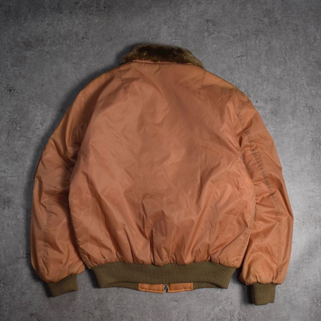 90s ALPHA MA-2 ファーカラー フライトジャケット ピンク y2k