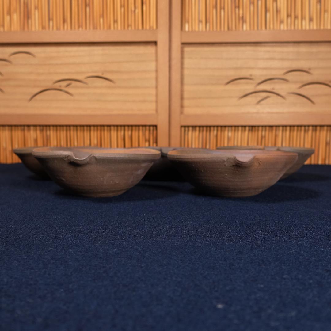 中里隆 本人作 唐津南蛮向付 共箱