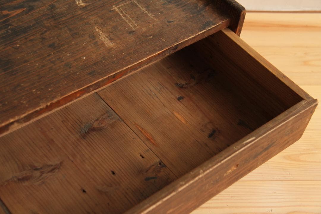 机　文机　テーブル　木製　古道具　アンティーク