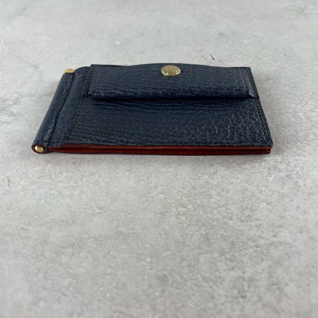 【未使用級✨】GANZO マネークリップ シャークスキン 鮫革 ケース 紺