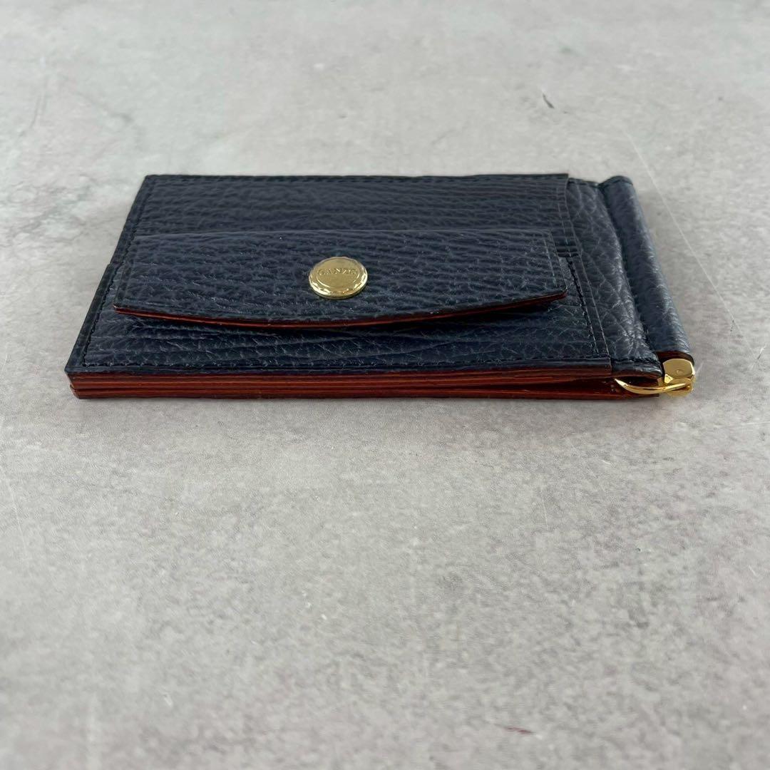 【未使用級✨】GANZO マネークリップ シャークスキン 鮫革 ケース 紺