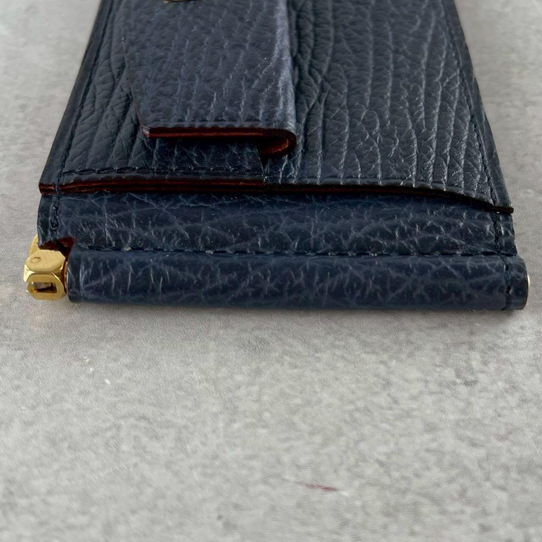 【未使用級✨】GANZO マネークリップ シャークスキン 鮫革 ケース 紺