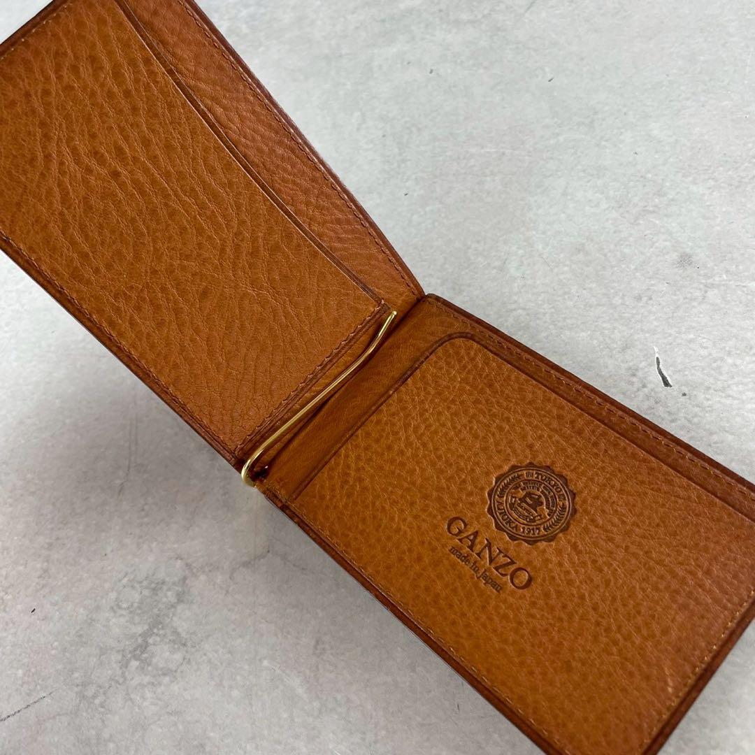 【未使用級✨】GANZO マネークリップ シャークスキン 鮫革 ケース 紺