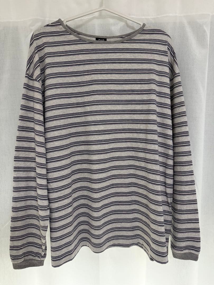 トップス PWA STRIPED PIPING L/S TEE CLOUD L