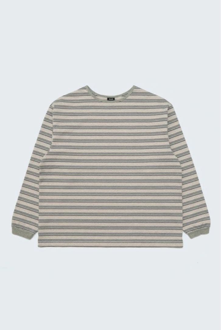 トップス PWA STRIPED PIPING L/S TEE CLOUD L