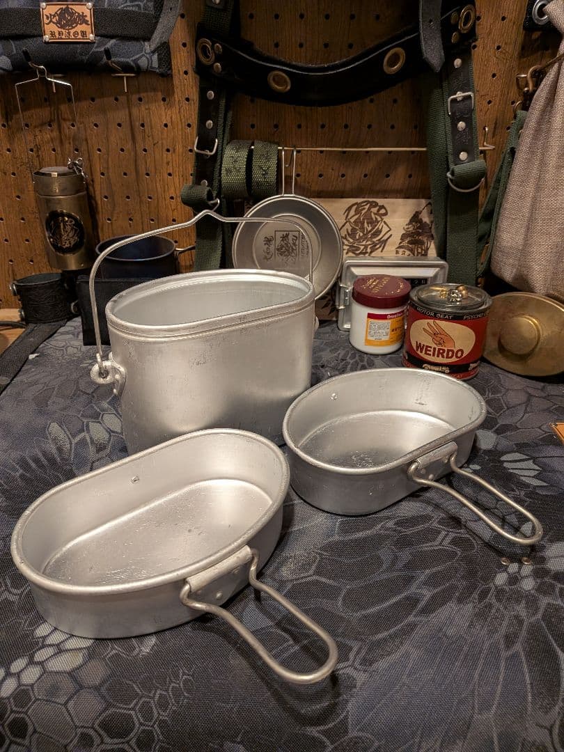 イタリア軍飯盒3ピース