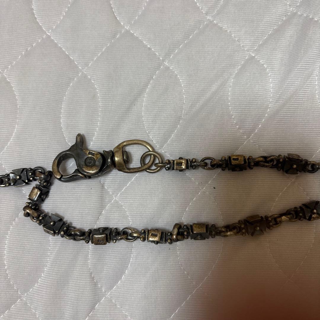 シルバー950 クロスリンクウォレットチェーン ヴィンテージ