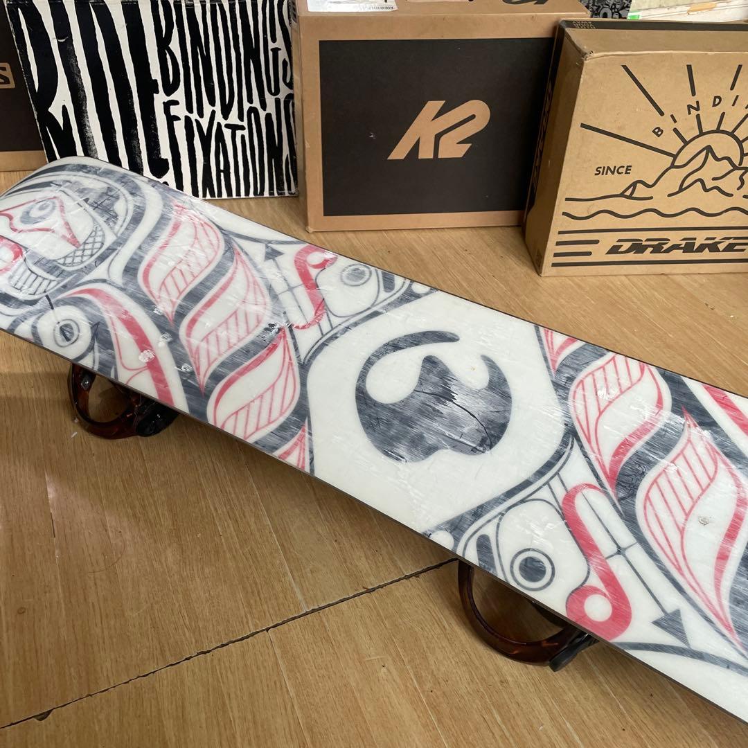 BURTON×K2　バートン　スノーボード　程度良好　バインディング付