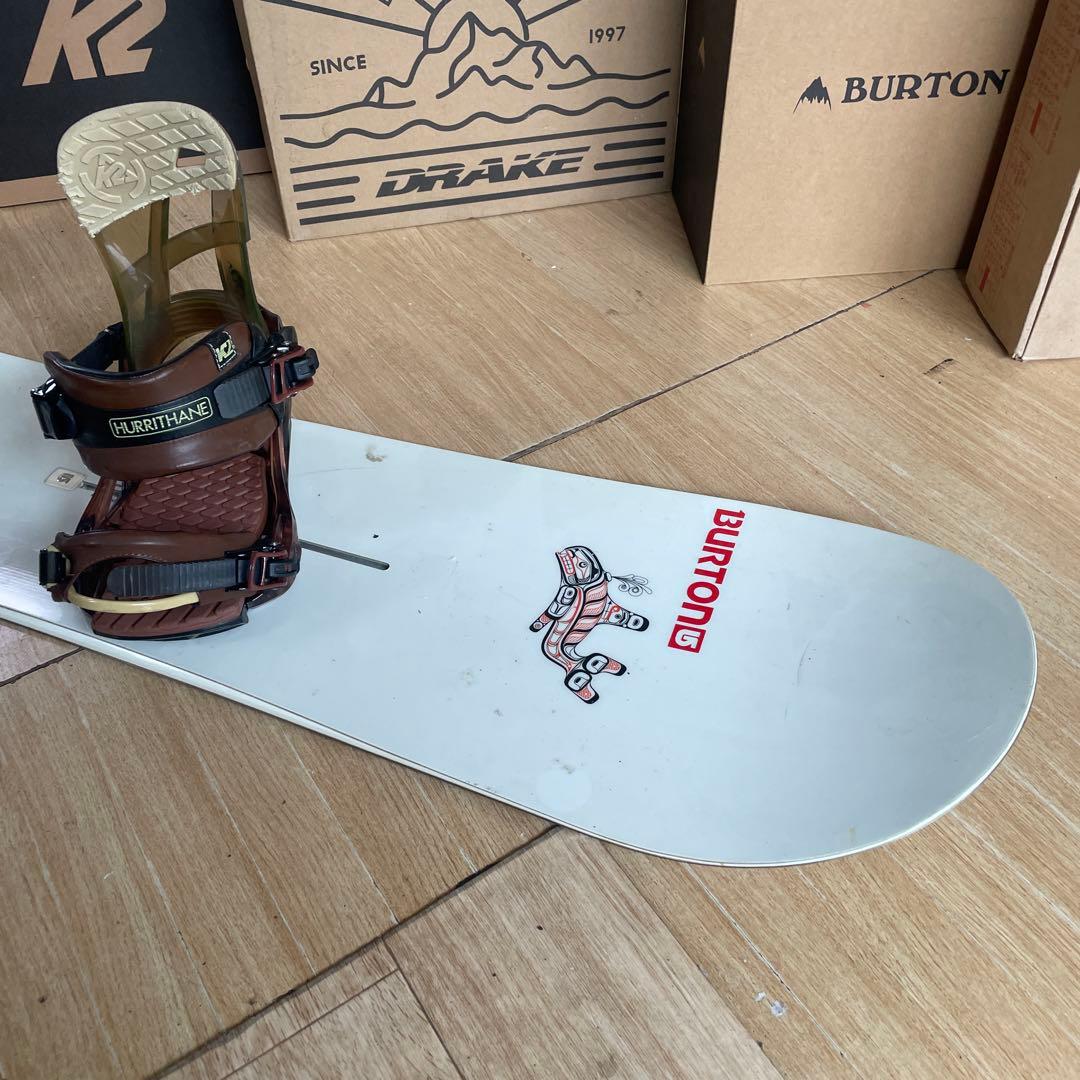 BURTON×K2　バートン　スノーボード　程度良好　バインディング付