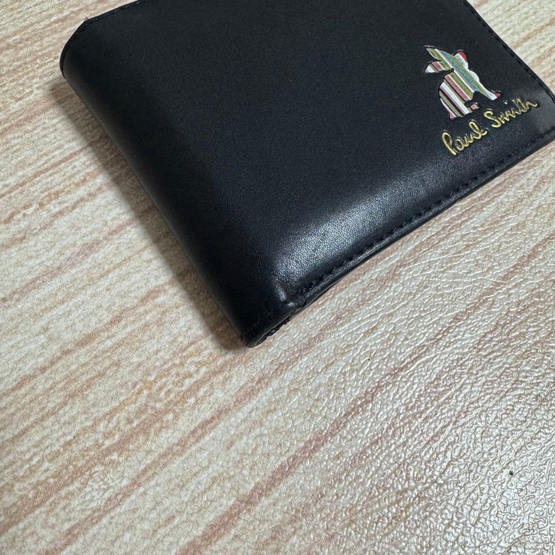 ポールスミス　マーケトリー ブライトストライプ ラビット 2つ折り財布