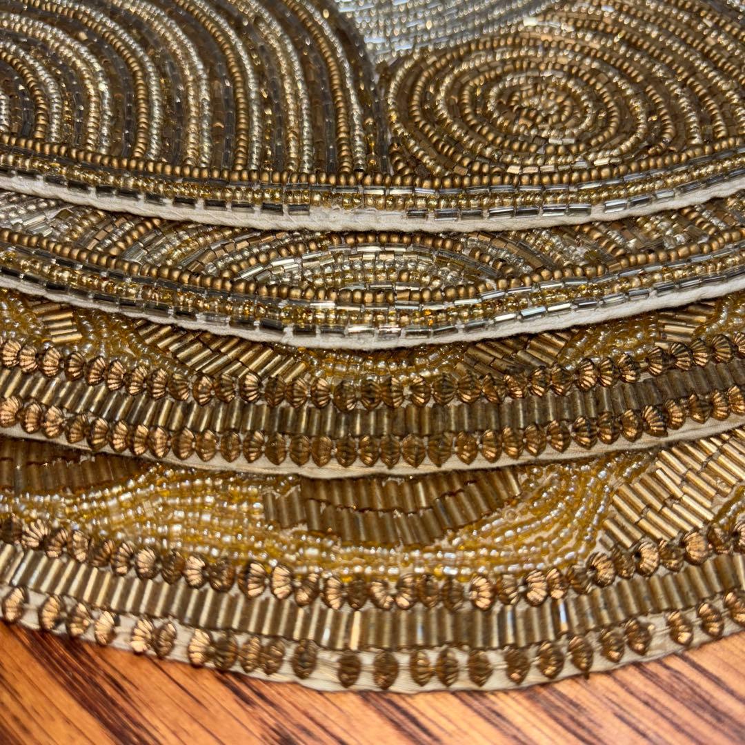 Kim Seybert キムセイベルト　プレイスマット　バーニーズ　ビーズ手仕事