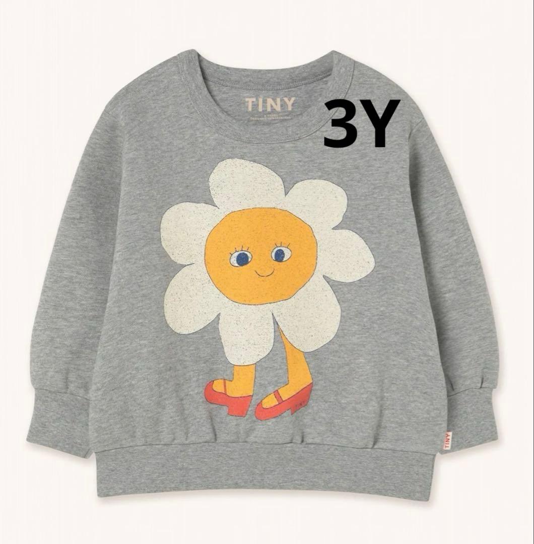 【新品】完売品TINYCOTTONS スウェット フラワー（3Y）
