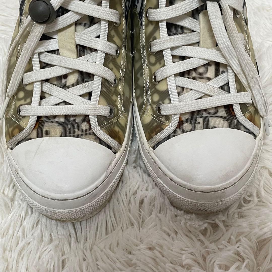 希少 ディオール オブリーク トロッター スニーカー グレー 42 メンズ