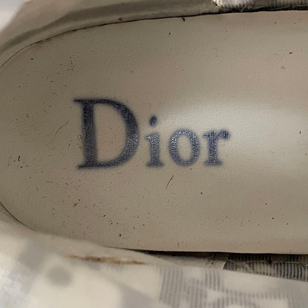 希少 ディオール オブリーク トロッター スニーカー グレー 42 メンズ
