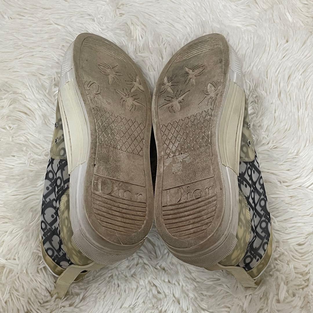 希少 ディオール オブリーク トロッター スニーカー グレー 42 メンズ