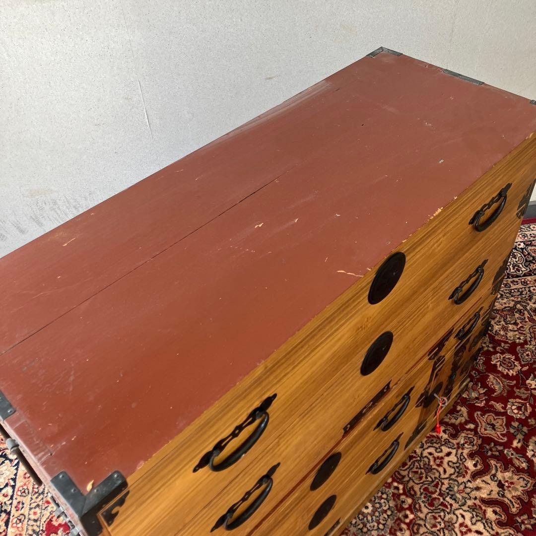 昭和レトロ 仙台箪笥 7杯 引き出し和箪笥 古家具 ビンテージ ヴィンテージ