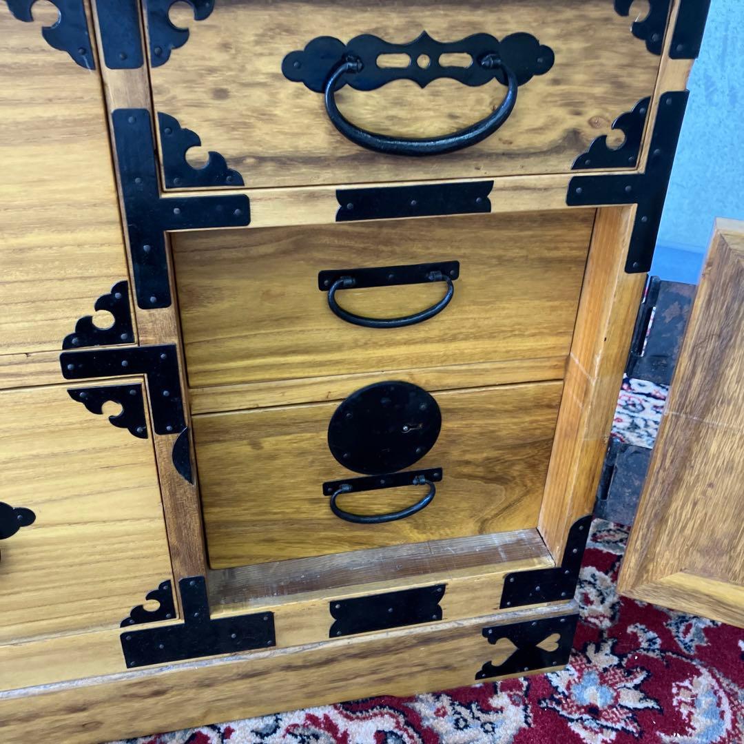 昭和レトロ 仙台箪笥 7杯 引き出し和箪笥 古家具 ビンテージ ヴィンテージ