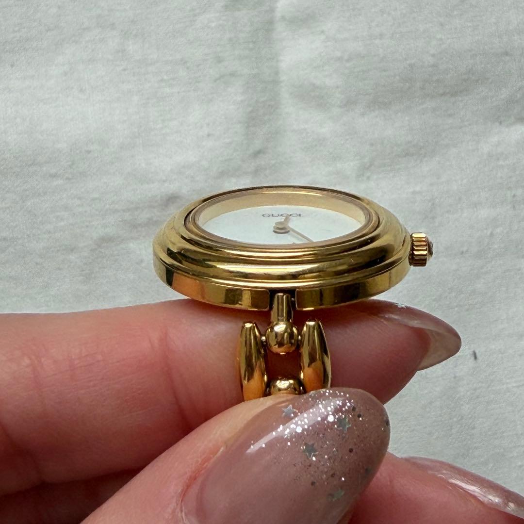 箱・ギャランティ・説明書付き！GUCCI■チェンジベゼル　レディースウォッチ