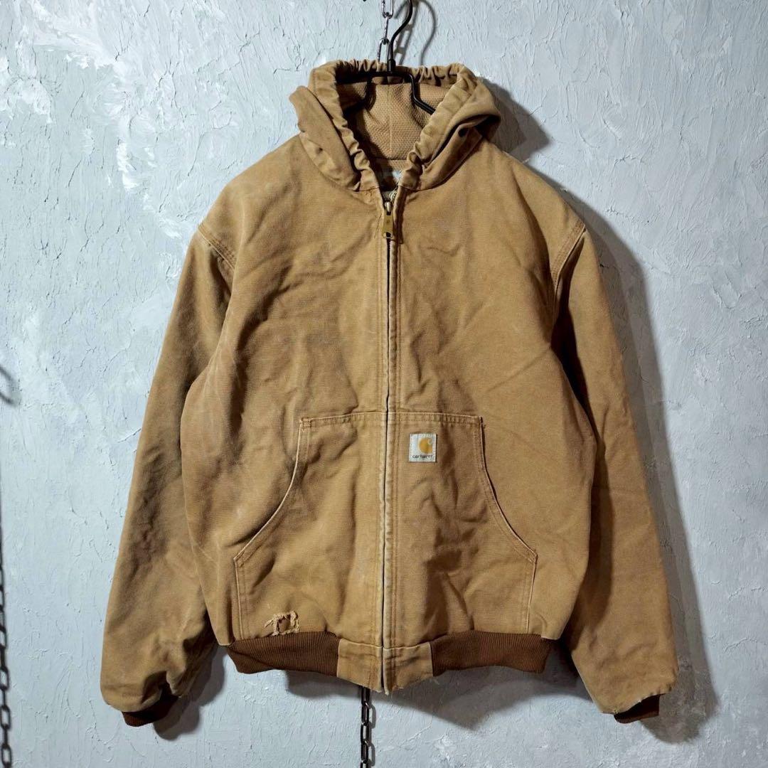 カーハート　アクティブジャケット　キッズ　ユースXL ダックジャケットベージュ.