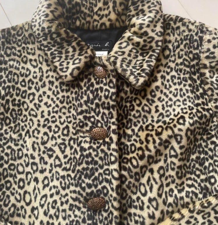 アニエス・ベーヒョウ柄 コート