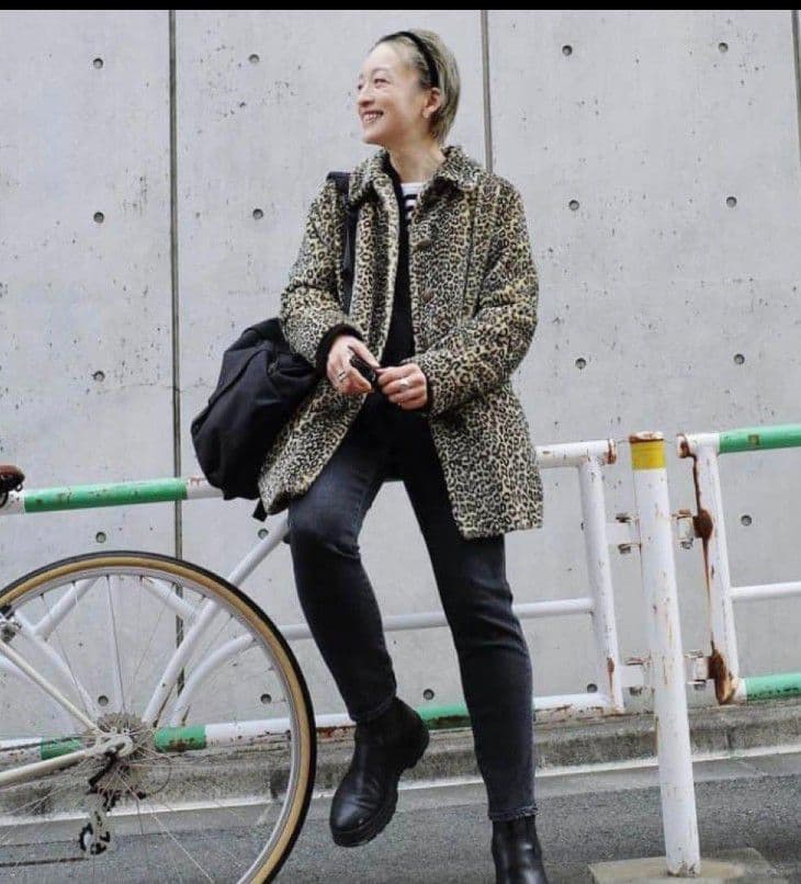 アニエス・ベーヒョウ柄 コート