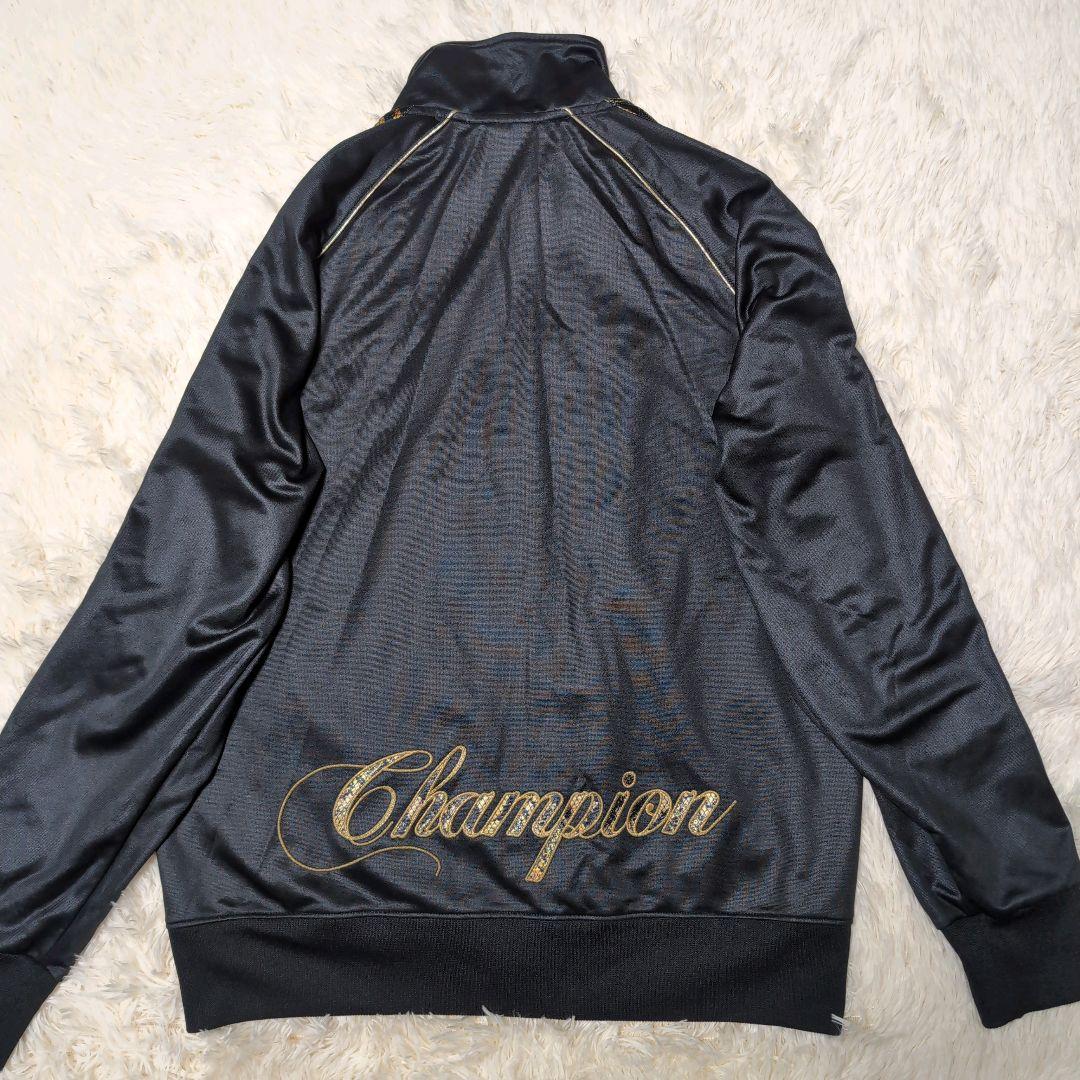 チャンピオン ジャージ セットアップ 魔裟斗モデル パイソン柄 黒金 刺繍 XL