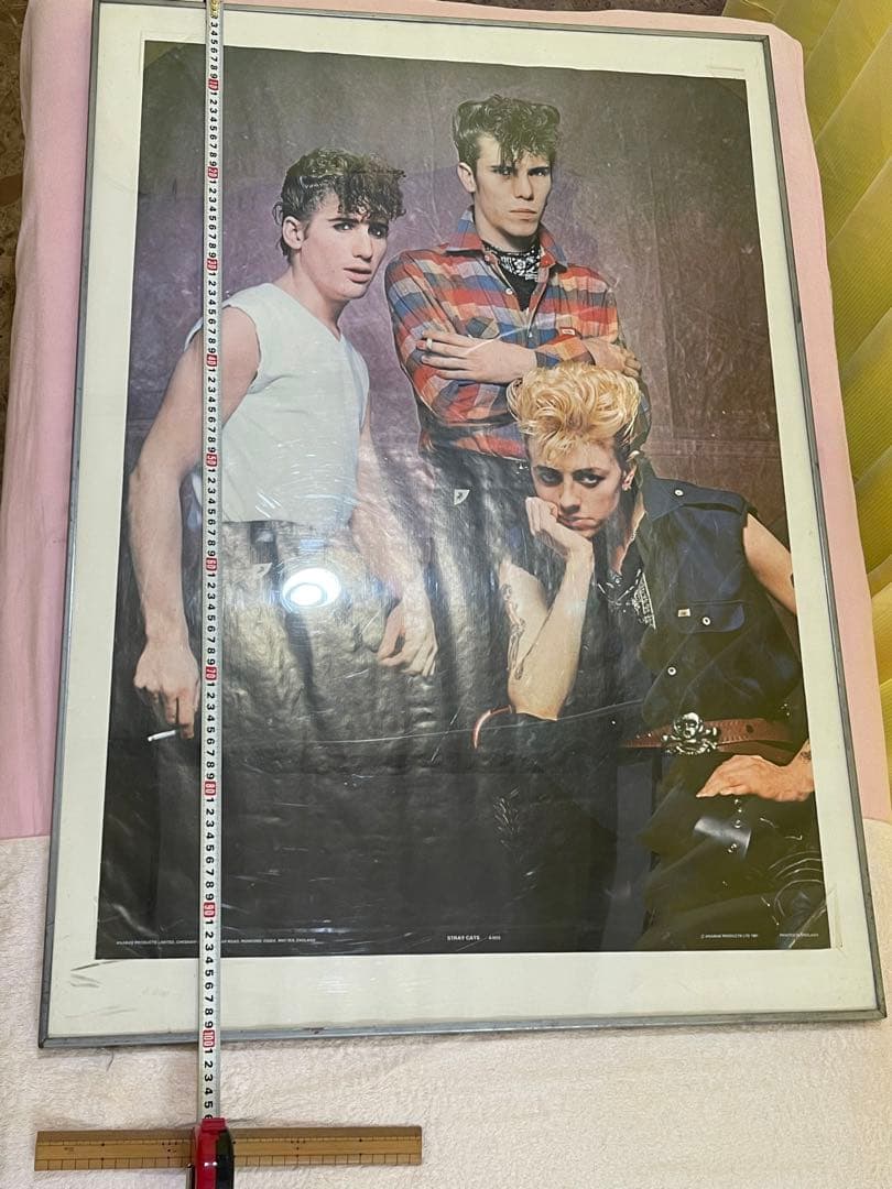 ロカビリーSTRAY CATSストレイ キャッツ 活動初期巨大ポスター62×89