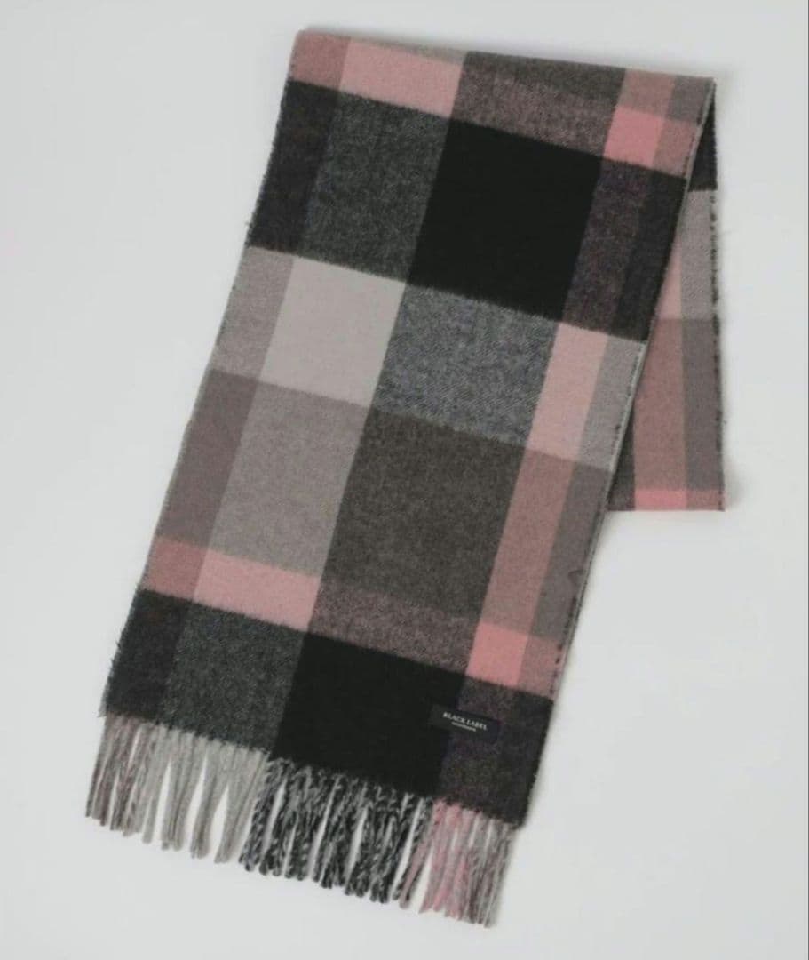 【新品】ブラックレーベルクレストブリッジ　マフラー　LG　バーバリー　472