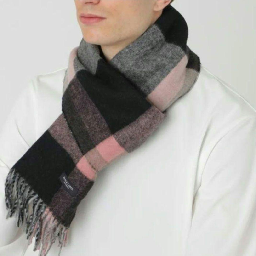 【新品】ブラックレーベルクレストブリッジ　マフラー　LG　バーバリー　472