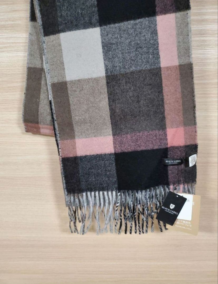 【新品】ブラックレーベルクレストブリッジ　マフラー　LG　バーバリー　472