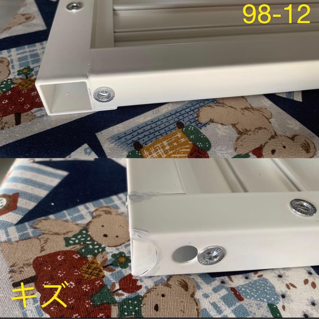 アルミ製 エアコン室外機カバー排気ルーバー方向可調整、ホワイトR-12