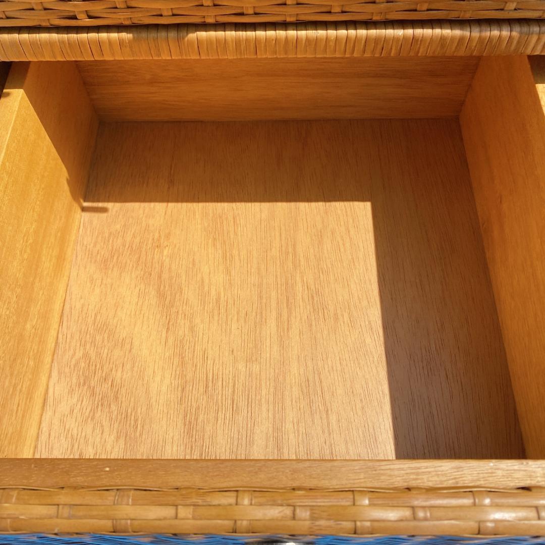 ラタン チェスト 6段引き出し レトロ アンティーク