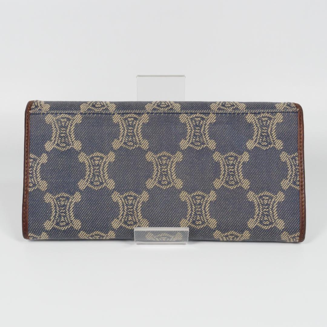 美品✨セリーヌ celine 長財布 マカダム デニム