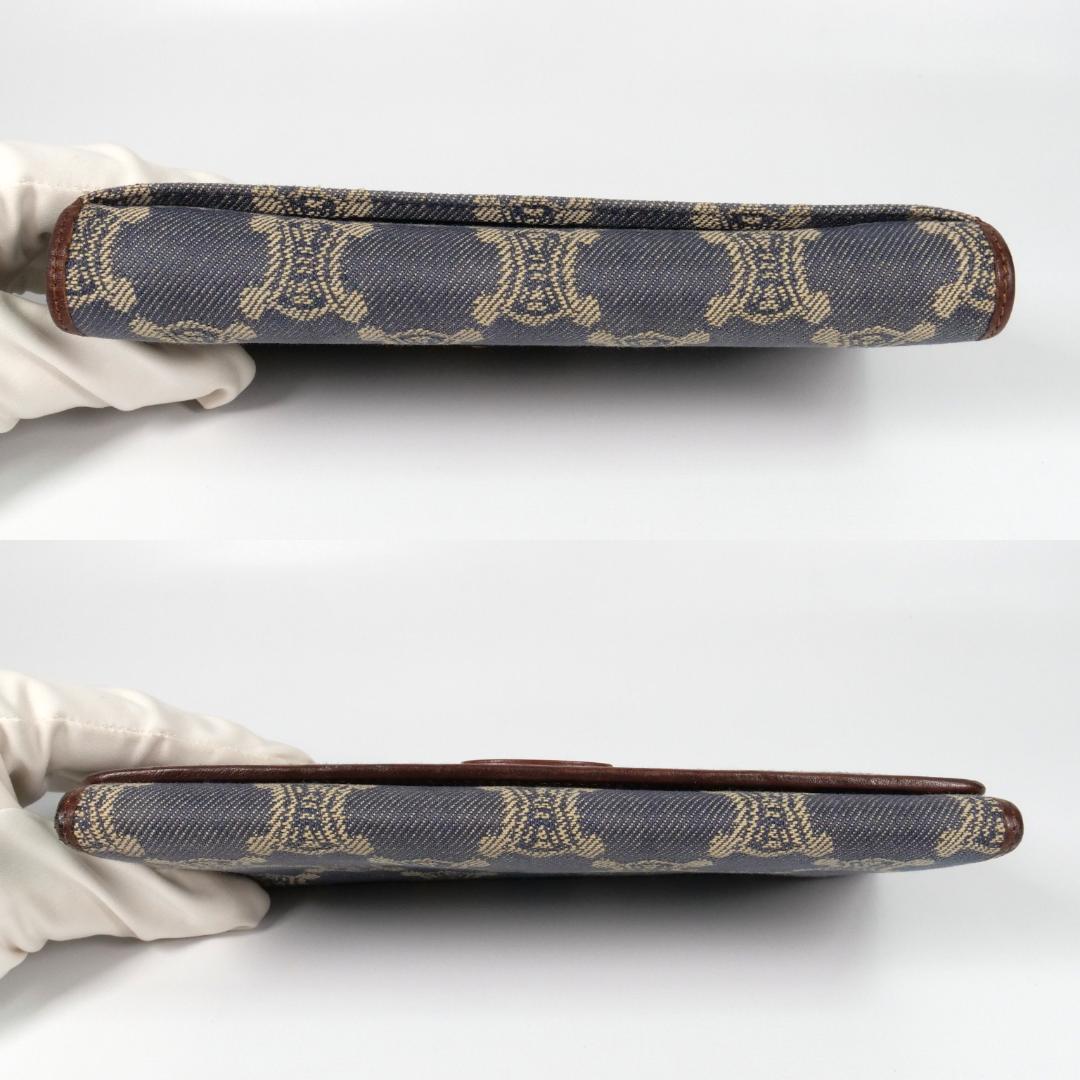 美品✨セリーヌ celine 長財布 マカダム デニム