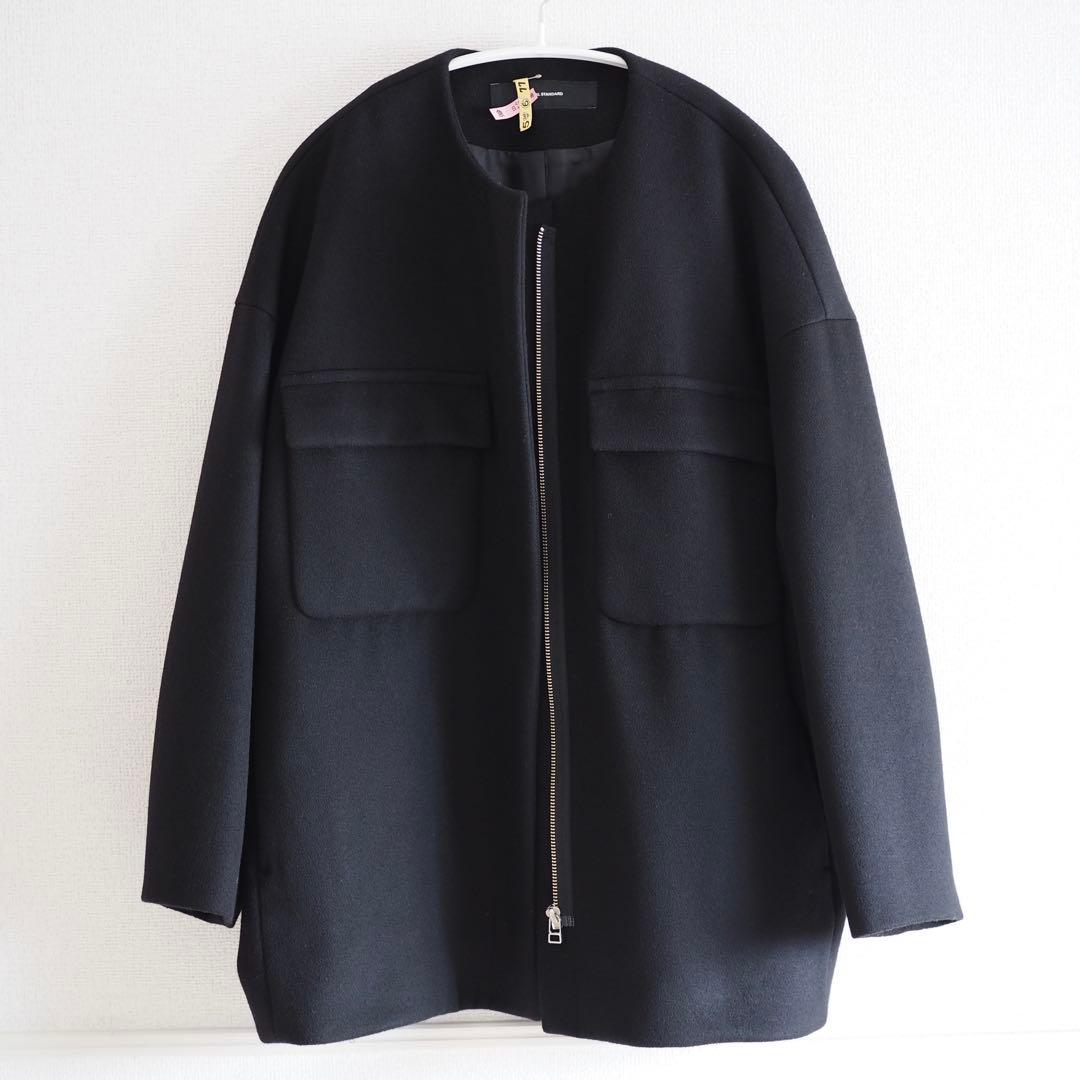 【美品】ジャーナルスタンダード／ビッグポケットショートブルゾン／黒／M