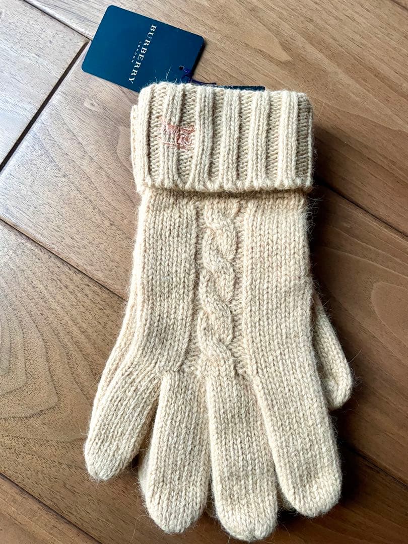 バーバリー　手袋　レディース　ブラウン　未使用　ウール