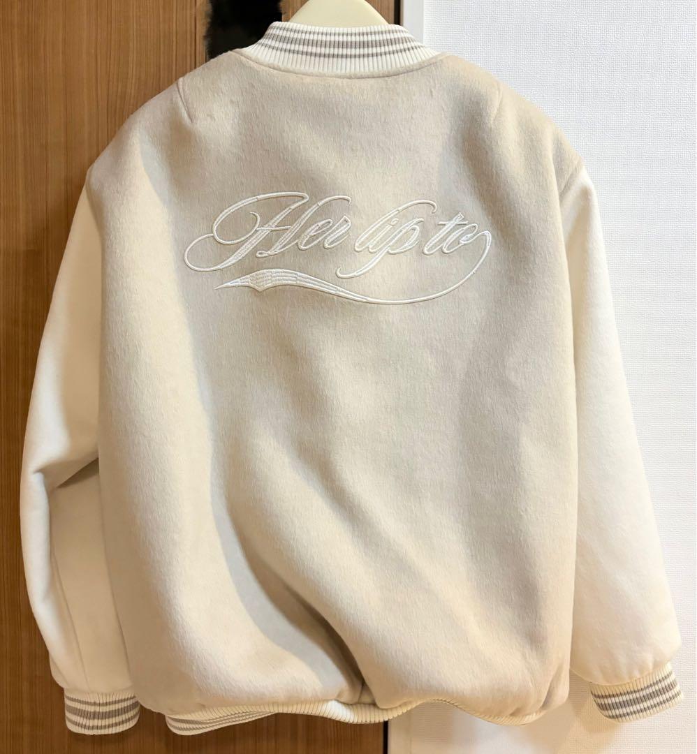 ジャケット・アウター her lip to H Logo Varsity Jacket
