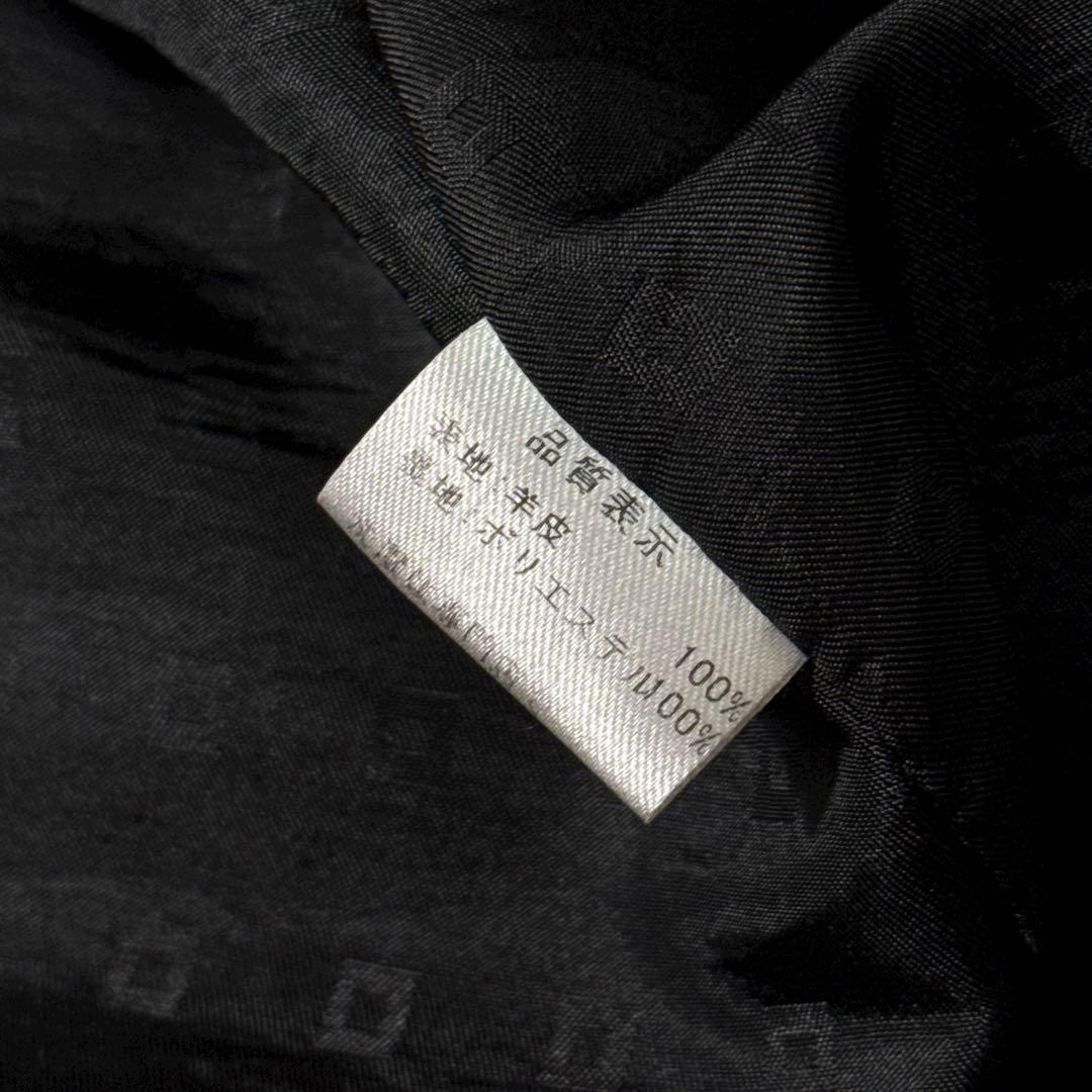 定価15万 ノースビーチ 本革 ラムレザー ベルト Aライン コート ラムスキン